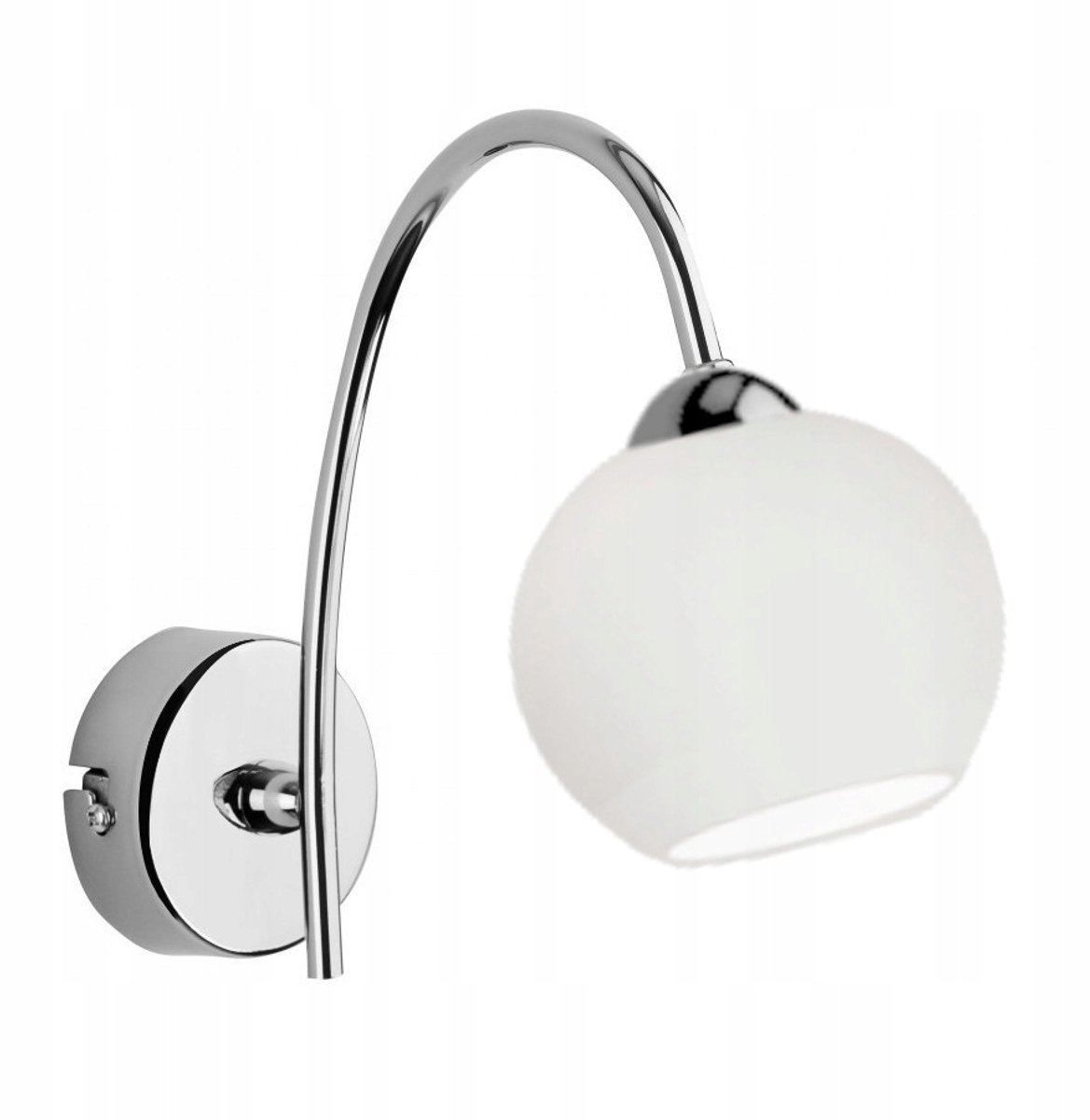 Witte Wandlamp Kula Chrom E27 1-623