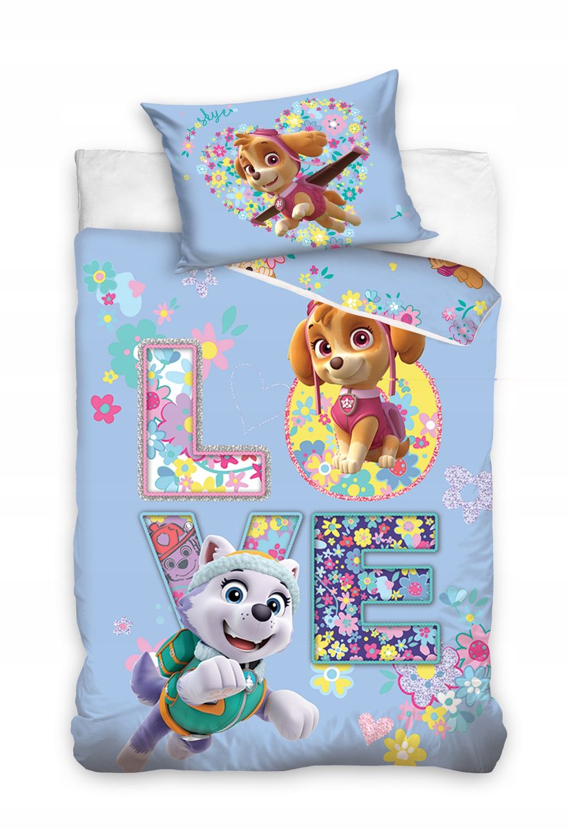 Paw Patrol Beddengoed 140x200 cm - Skye & Chase