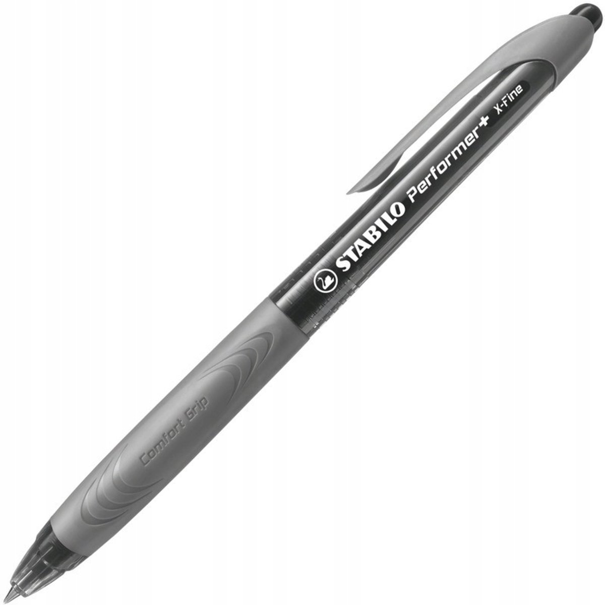 STABILO Performer+ Balpen Zwart/Grijs - Ergonomisch & Vloeiend Schrijven