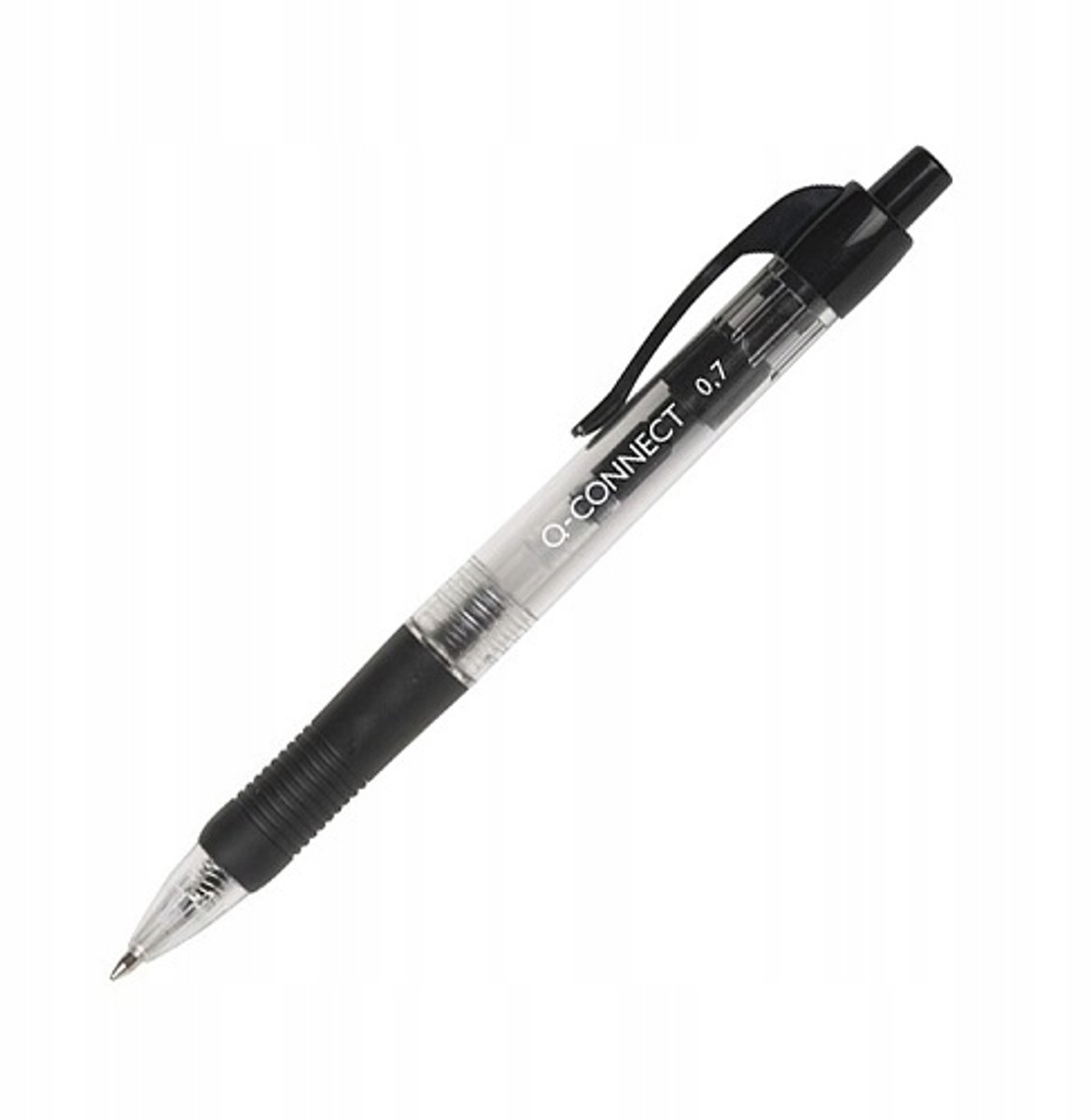 Q-Connect Automatische Pen 0,7 mm Zwart 10 Stuks - Comfortabele grip