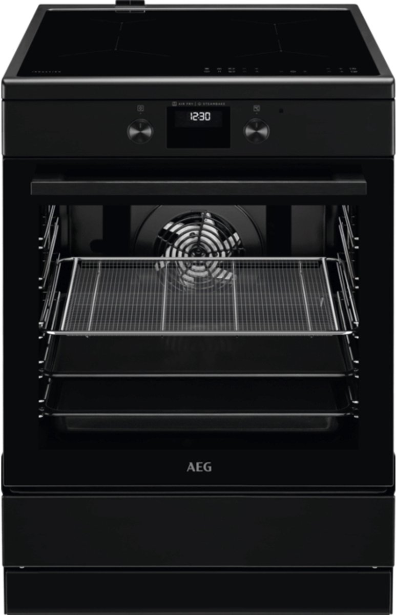AEG CIB6640AAB Vrijstaand fornuis Electrisch Inductiekookplaat zones Zwart