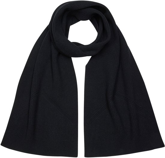 Écharpe d'hiver unisexe noire FALKE Selection en laine fonctionnelle chaude à séchage rapide - Taille unique