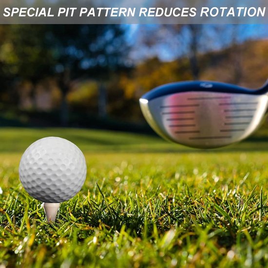12pcs Golf Balls - 41mm Golf Training Balls - Swing Exercise - Driving Range - Home Backyard - Wit - 12 Stuks — afbeelding 2