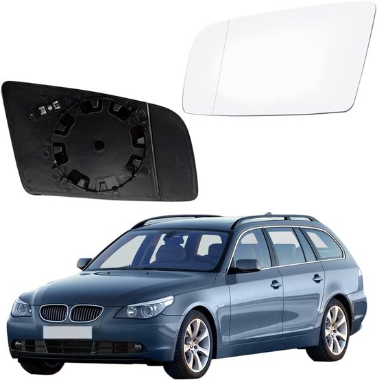 Sport Spiegelkappen Schwarz Glanz Passt für BMW E60 E61 | NR1 Autoteilehandel