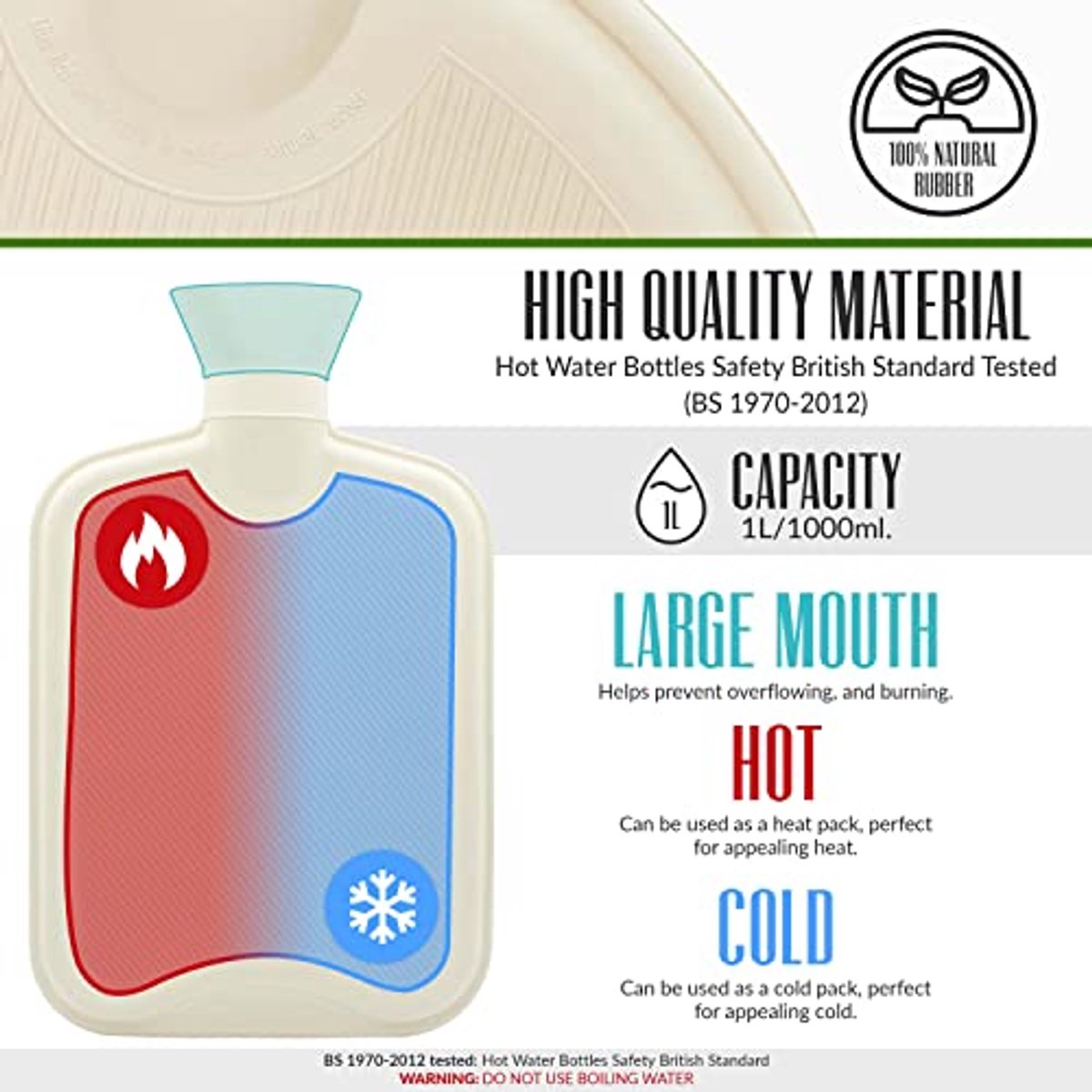 Warmwaterkruik met pluche hoes - Ideaal voor Comfort en Pijnverlichting