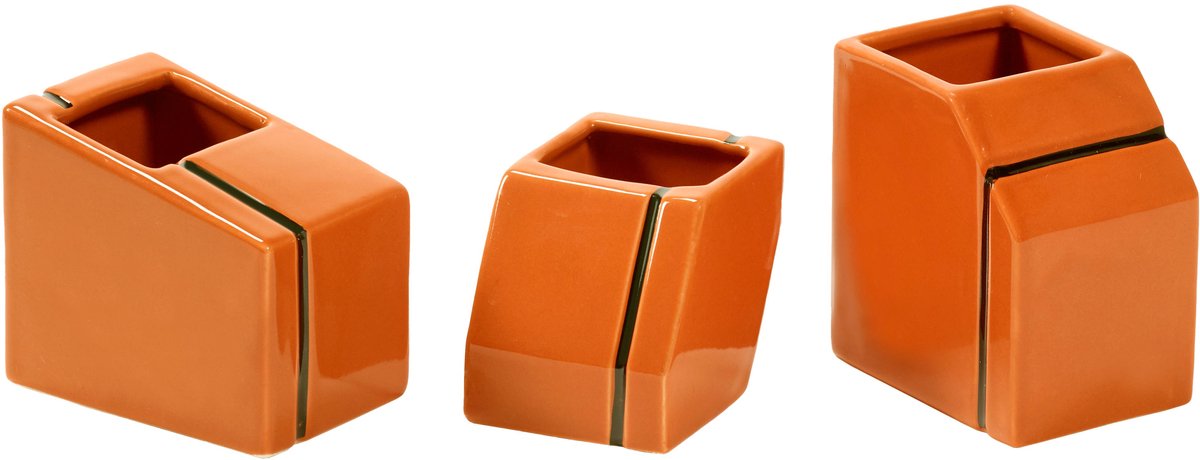 Serax Silos Mini Vaas Set Van 3 Orange