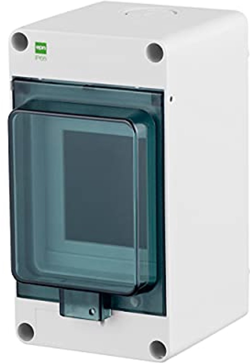 Opbouwzekeringkast met waterdichte behuizing voor buiten - 1-rij, 3 automatenmodules, IP65
