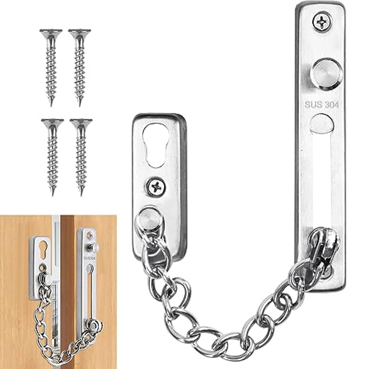 Duurzame deurketting voor optimale deurbeveiliging - Veiligheidsslot voor huisdeuren
