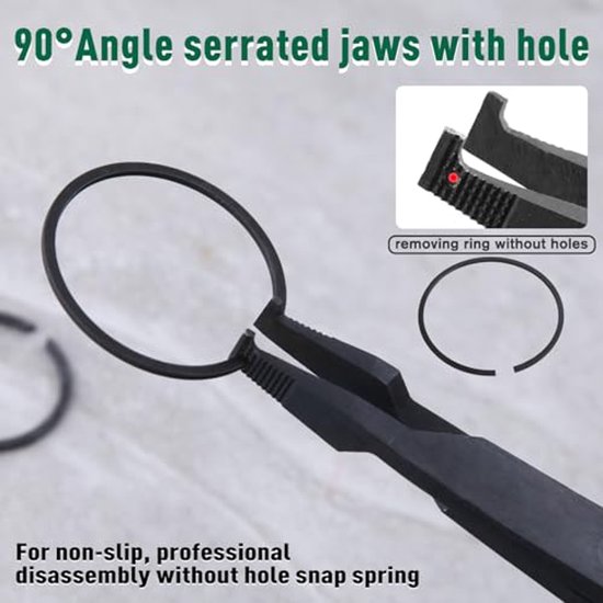 9 Inch Hoek Tip Lock Ring Tang - Professionele Circlip en Snap Ring ...