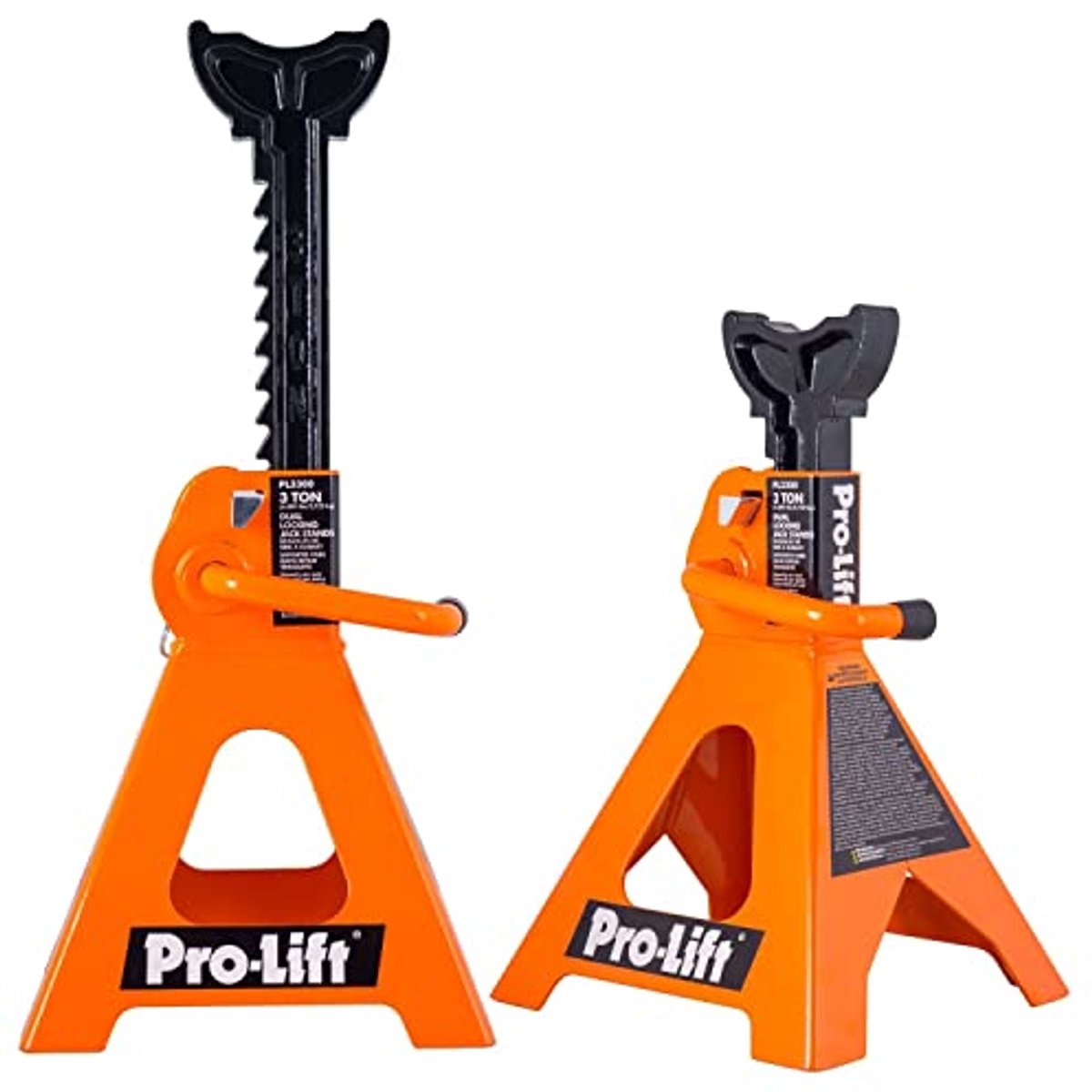 Heavy Duty Auto Krik Standaarden - 3 Ton met Dubbele Vergrendeling voor Extra Veiligheid