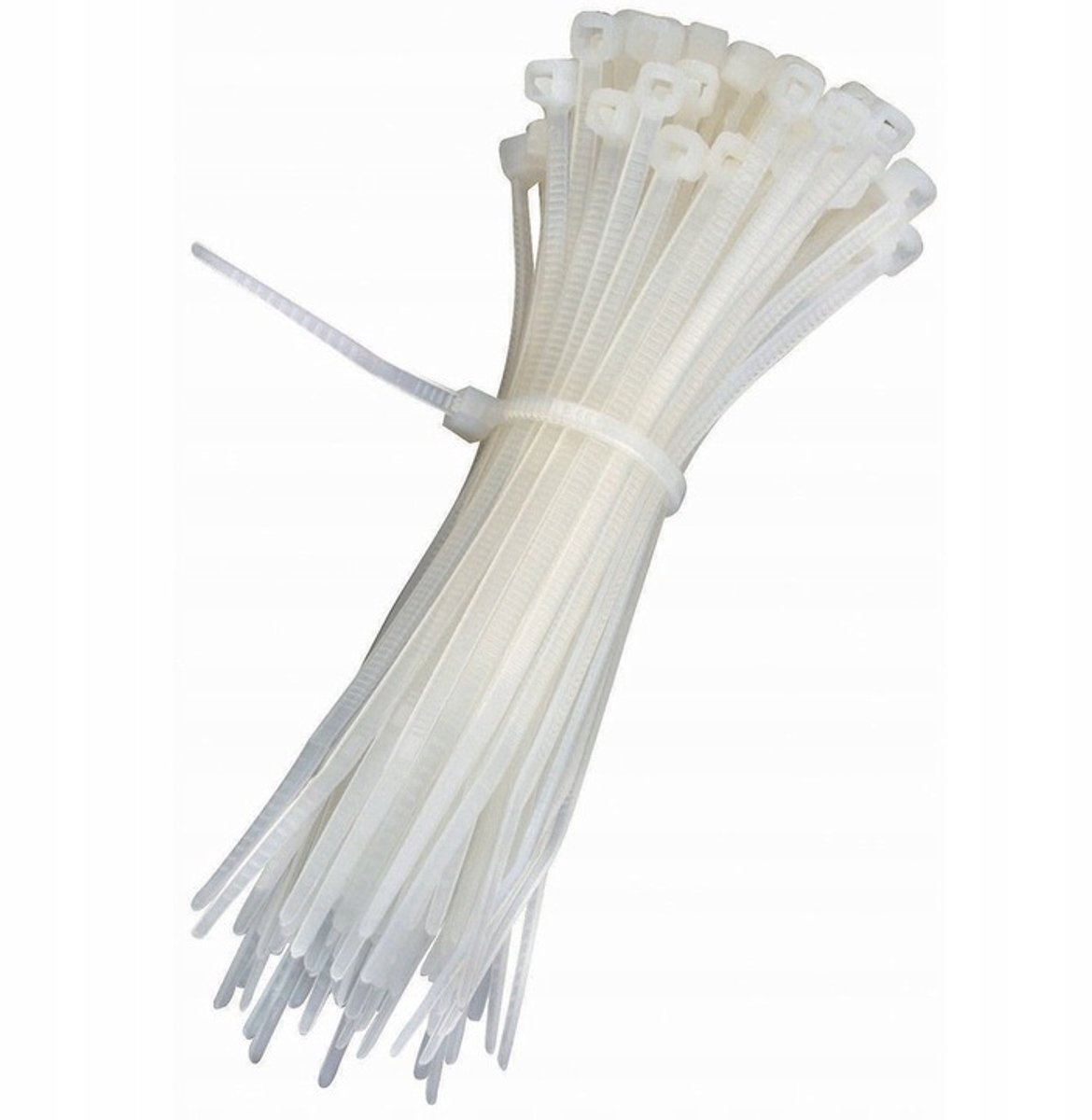 100x Kabelbinders Wit 250mm - UV- en Hittebestendig Nylon 66