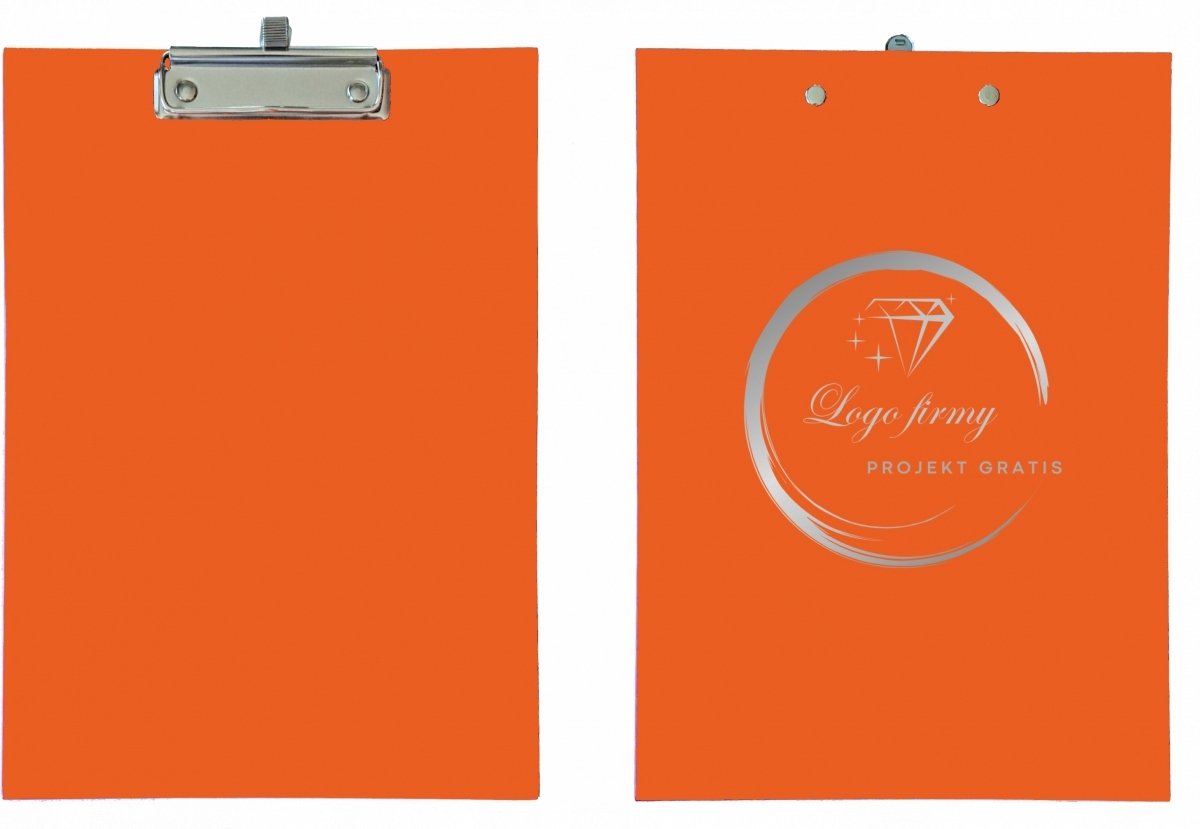 A4 Klembord met Penenhouder en Logo - Oranje