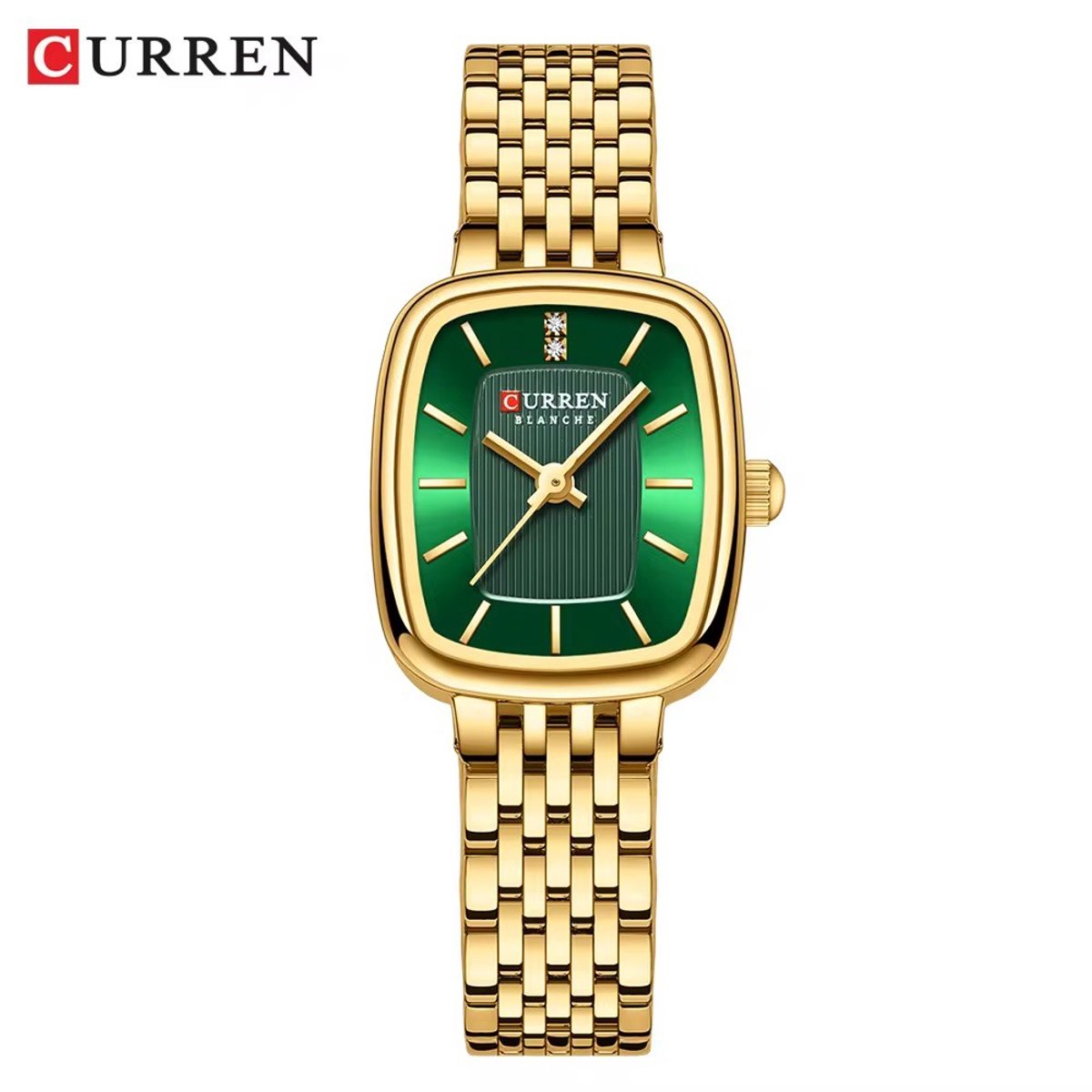 Curren Dames Horloge Groen | Luxe Dames Horloge | Dames Sieraden | Luxe Geschenkdoos | Vrouwen Cadeau |