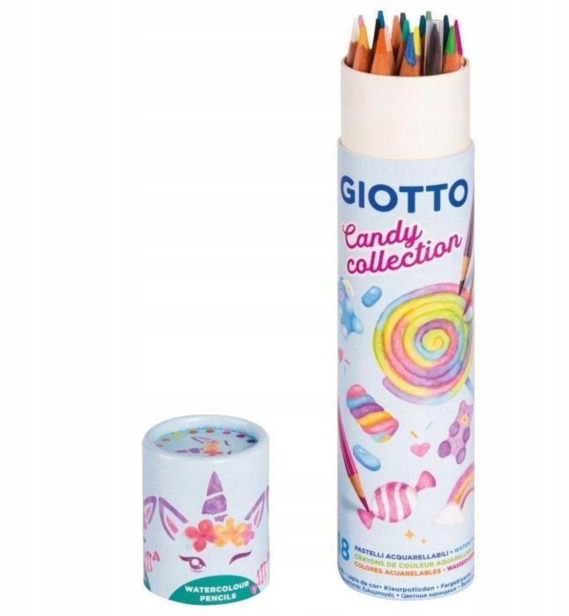 Giotto Candy Collection Kleurpotloden Set - 18 Levendige Kleuren
