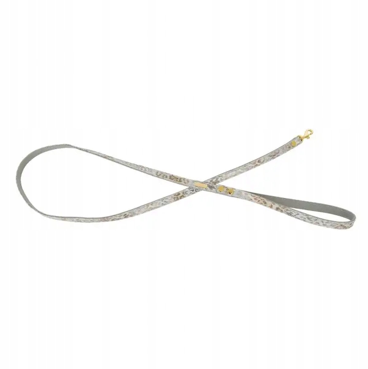 Barry King Hondenriem Leer Grijs Mosi 120cm