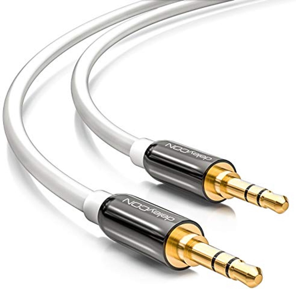 Image of 10m 3,5 mm Jackkabel AUX-Kabel voor PC, Laptop, Smartphone, Tablet en Auto - Wit