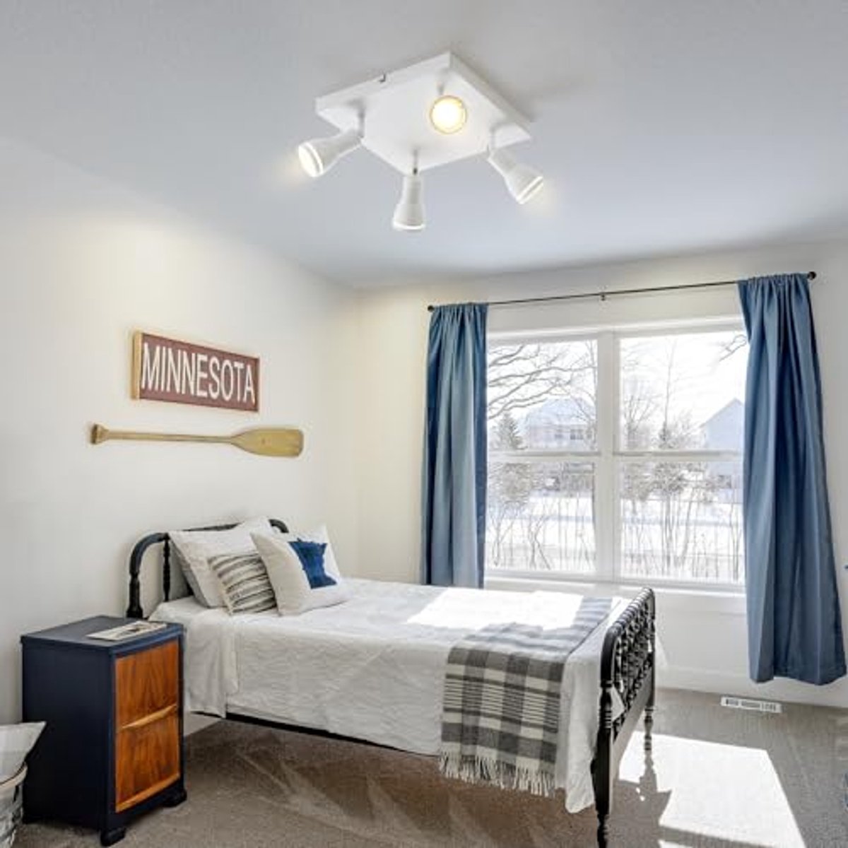 LED Plafondlamp Vierkant met Draaibare Spots voor Woonkamer