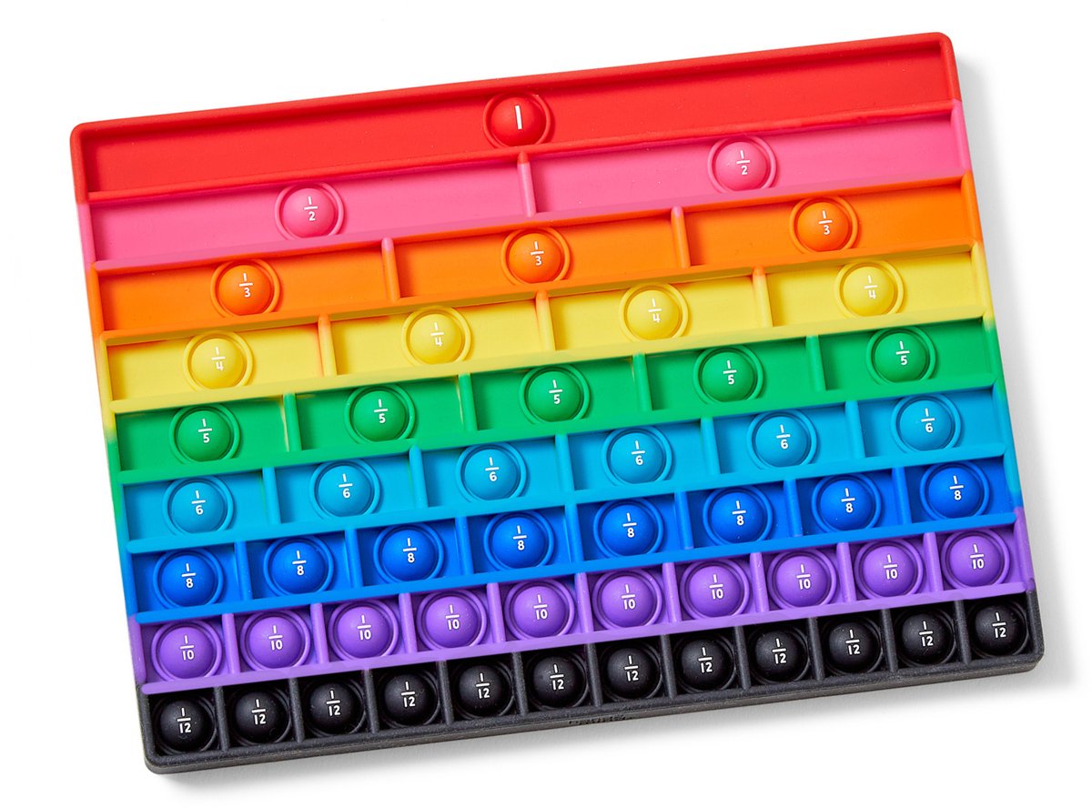Learning Resources rainbow fraction® sensory bubble popper - 8+