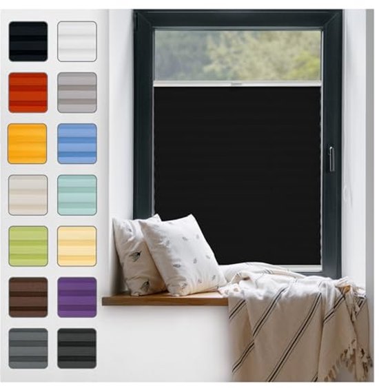 FENGSHOUU Natuurlijke Bamboe Rolgordijn,Retro Decoratieve Vouwgordijnen,75% Verduisteringsrolgordijn,Zonwerend,Privacy,Ademend,voor Ramen en Deuren, Aanpasbaar (55cm x 200cm