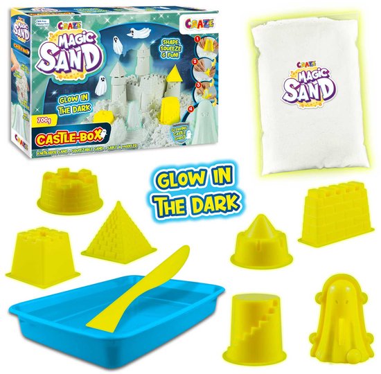 Craze - Kinetic Sand - Glow in the Dark - Kinetisch Zand - Sensorisch Speelgoed - Non Sticky - 700 g