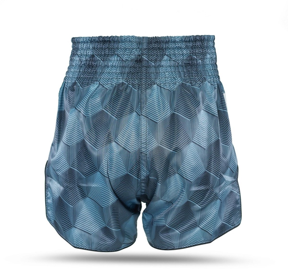 Fairtex x Booster FXB TBT Stealth Blue - Muay Thai short - L - Blauw / Grijs