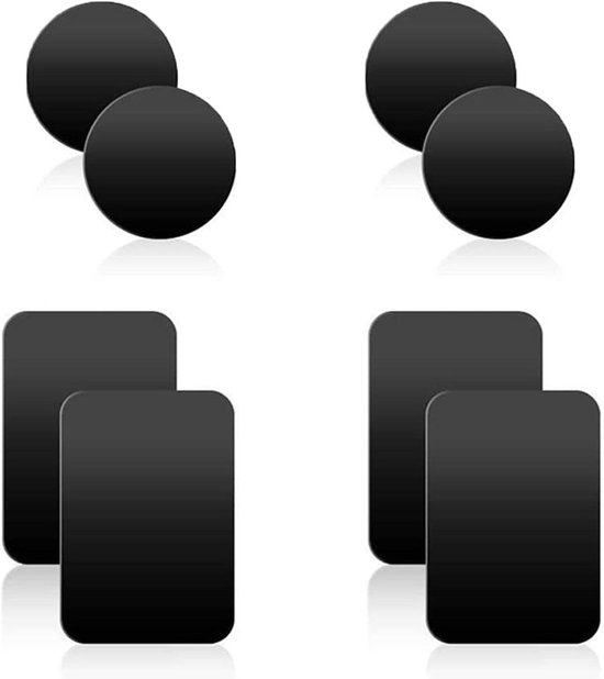 Magneet Sticker Rond Rood Autohouder Magneet Platen - Metaal Stickers Universeel voor Mobiele ...