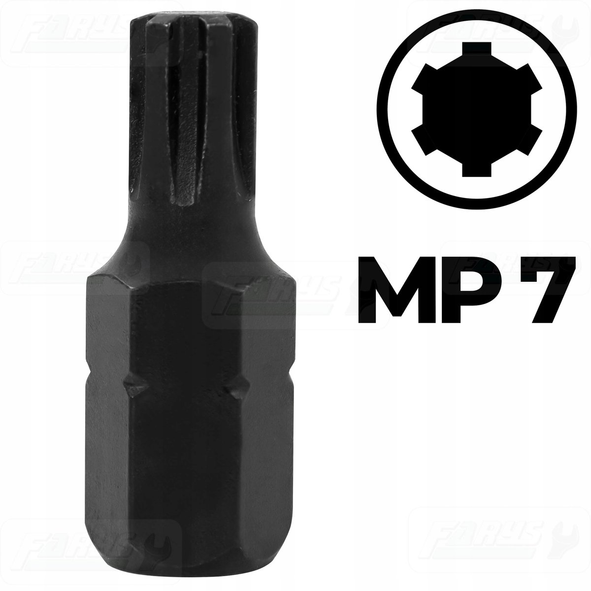 Ribe Bit MP7 30mm S2 Staal met Antiroest Coating