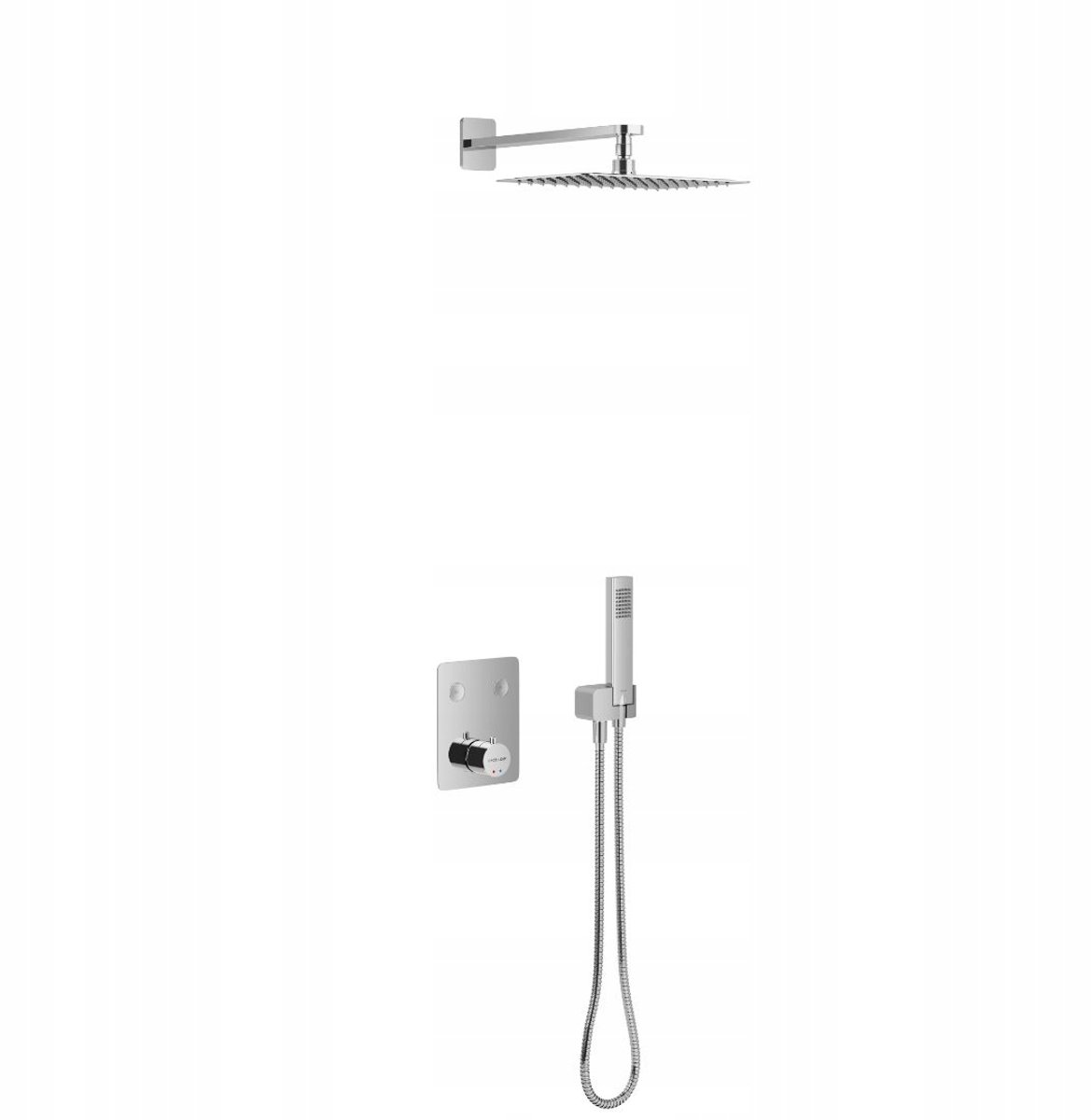 Excellent Krotos Thermostatische Inbouw Douche-Badkraan Set 2 Functies Chroom