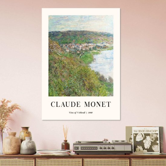 Affiche Claude Monet - Vue de Vétheuil 50x70 cm
