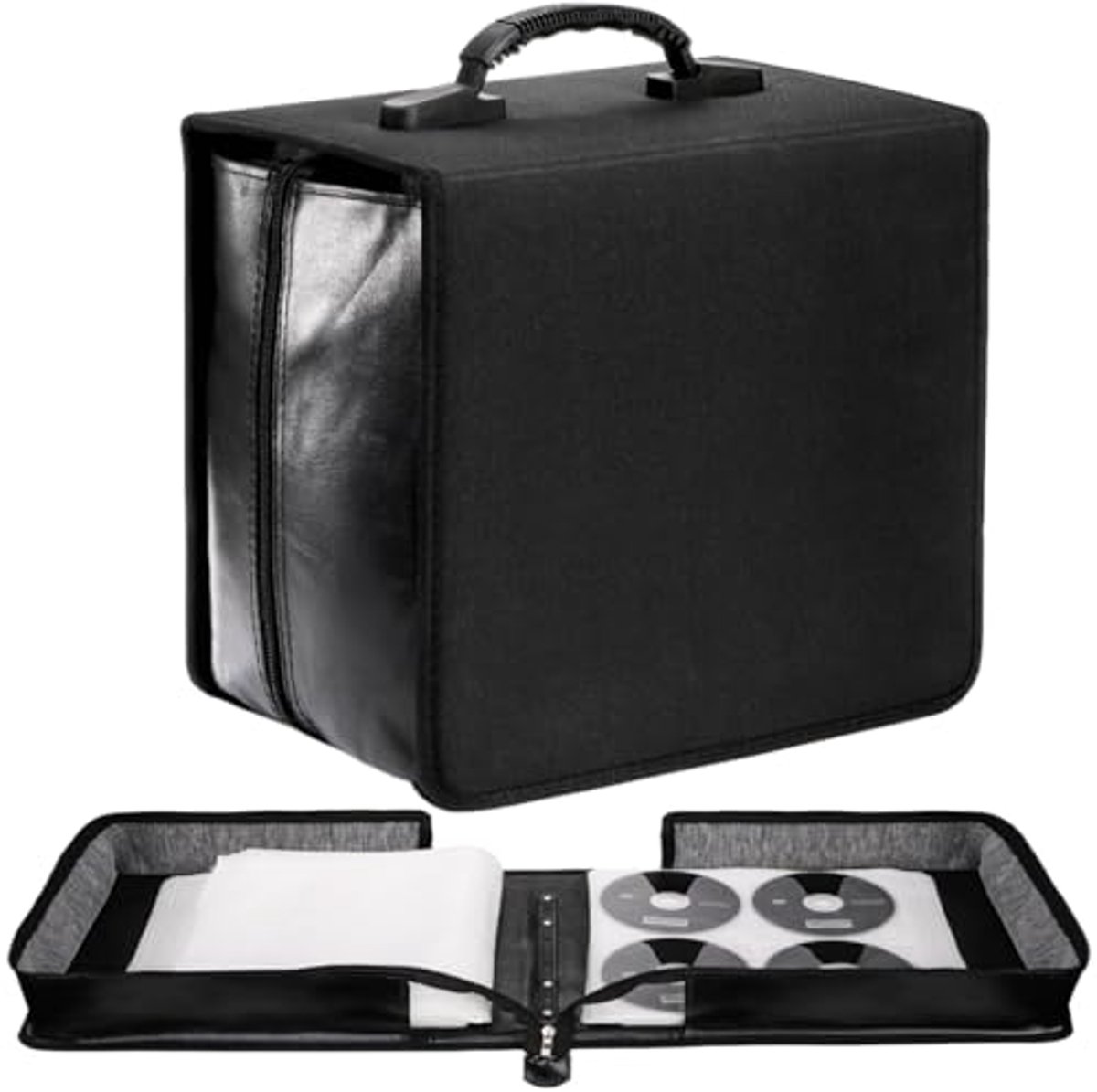 CD DVD Case Houder met 520 Capaciteit - Draagbare Media Opslag voor Thuis, Reizen en Auto