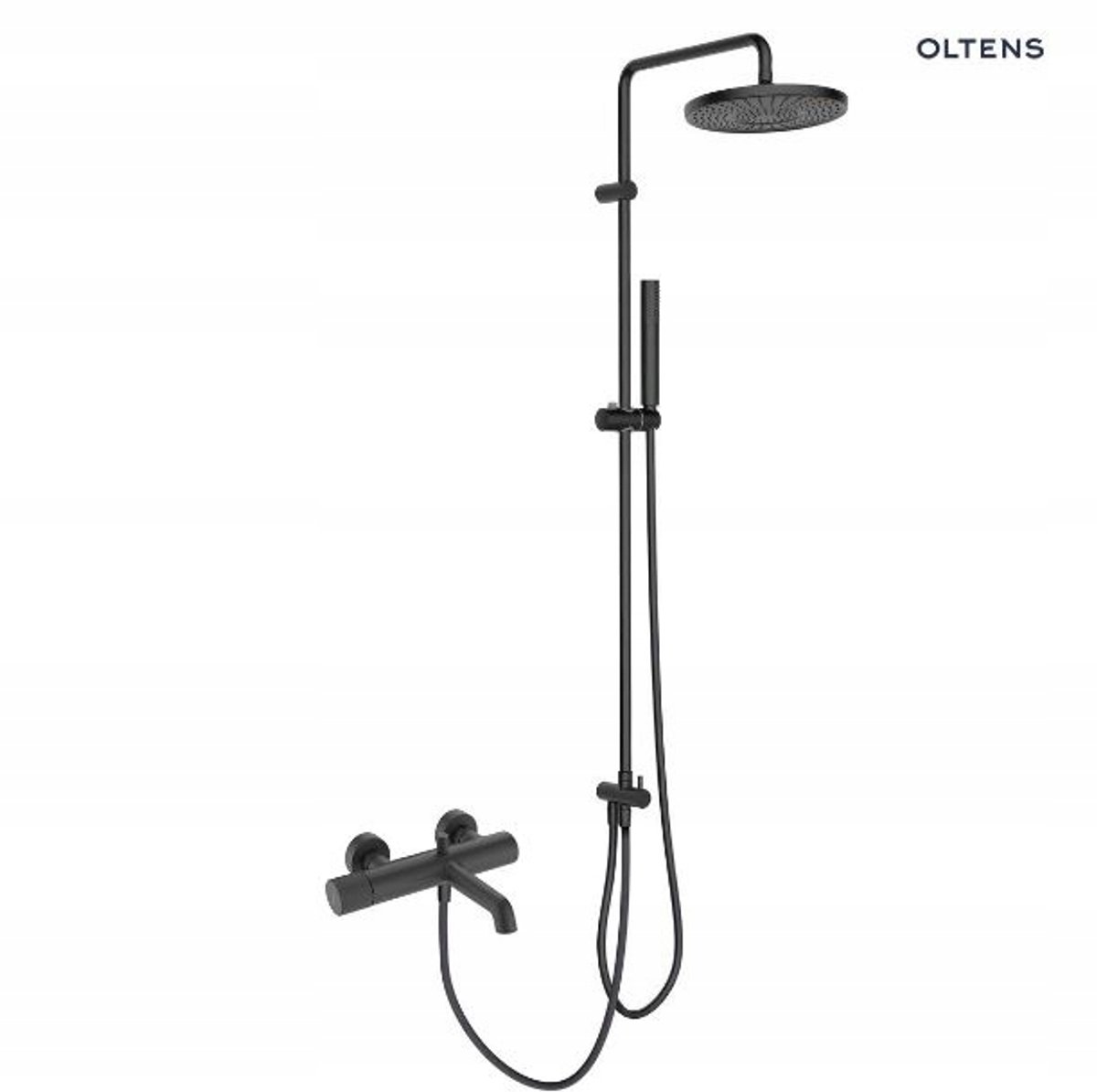 Oltens Hamnes Douche-Badkraan Set Mat Zwart