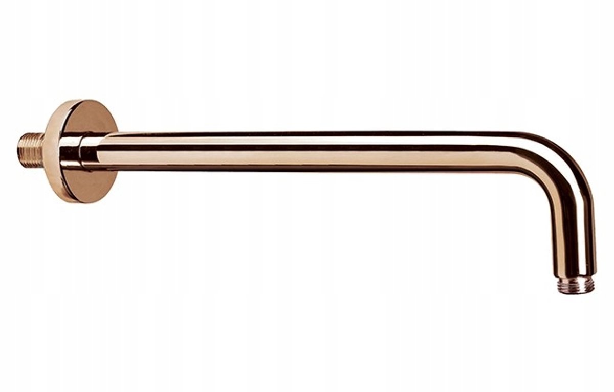 Douchearm Rond Rosé Goud Messing PVD 400mm
