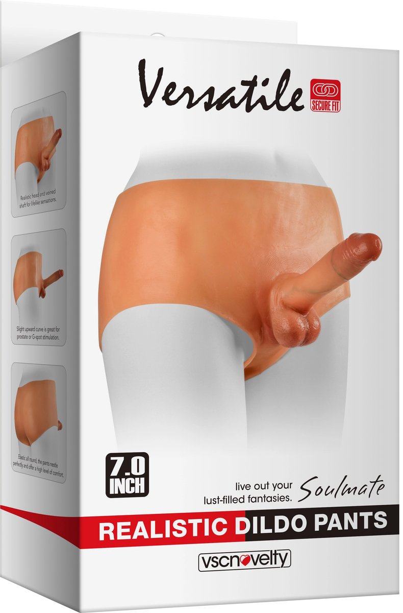 vscnovelty® Bodysuit met holle realistische dildo - penisbroekje met sleeve