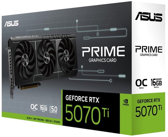 ASUS PRIME NVIDIA GeForce RTX 5070 Ti O16G - Videokaart - 16GB