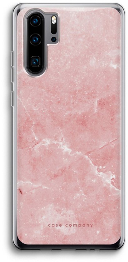 Case Company® - Coque Huawei P30 Pro - Marbre Rose - Coque Souple pour Téléphone - Protection Tous Côtés et Bord d'Écran
