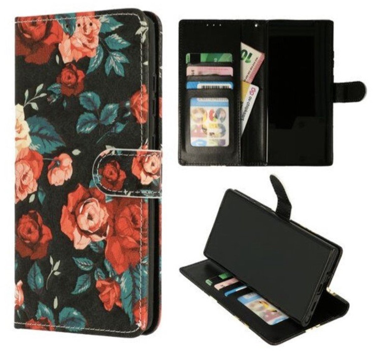 Cityhoesje - Bookcase iPhone 16e-17e - Bloemen Vintage