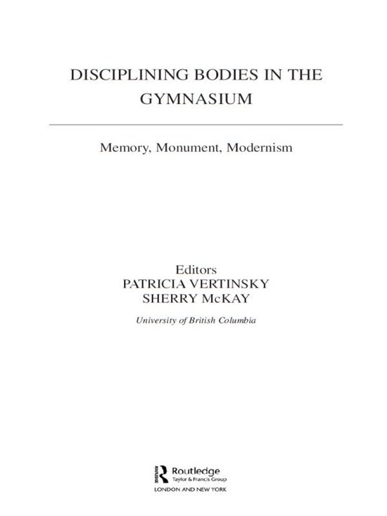 Sport in the Global Society - Disciplining Bodies in the Gym ... - cover