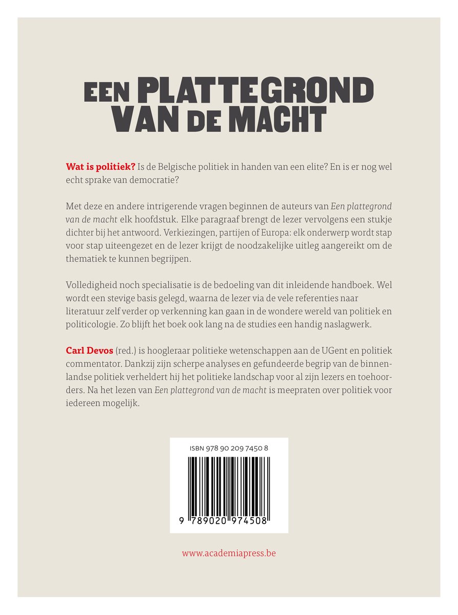 Een plattegrond van de macht 2025 - back cover