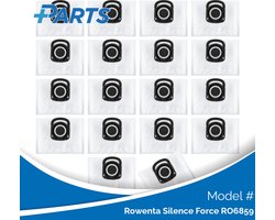 Rowenta Silence Force RO6859 Stofzakken (18 Stuks, Plus.Parts® alternatief voor ZR200540)