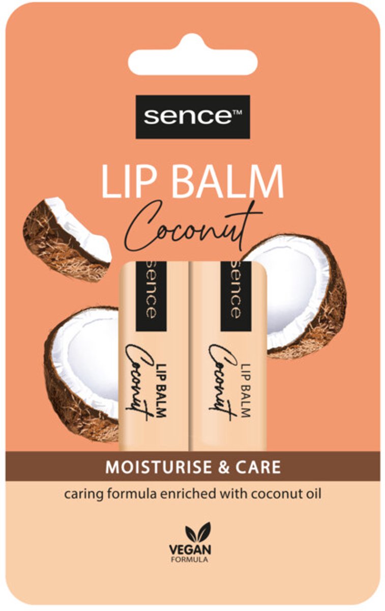 Sence Lippenbalsem Coconut - 6 x 2 stuks - Voordeelverpakking