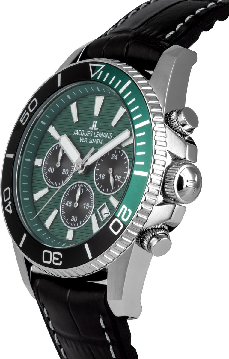Chronograaf Liverpool Diver Green - Black