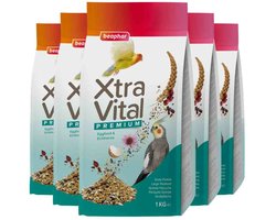 Beaphar XtraVital Grote Parkiet - 5 x 1 kg - Voordeelverpakking