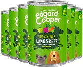 6x Edgard & Cooper Blik Honden Natvoer Hondenvoer Lam - Rund 400 gr
