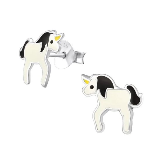 Aramat Jewels | Boucles d'oreilles | Boucles d'oreilles Licorne argentées - Cadeau pour enfant | | |10 mm | Argent | Enfants | Présent