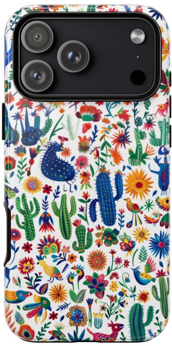 Kleurrijk Mexicaans Volkskunstpatroon – Telefoonhoesje Geschikt voor iPhone 17 Pro Max