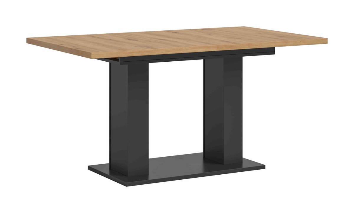 Motion eettafel D uitschuifbaar artisan NB grijs NB - 90x150x76cm