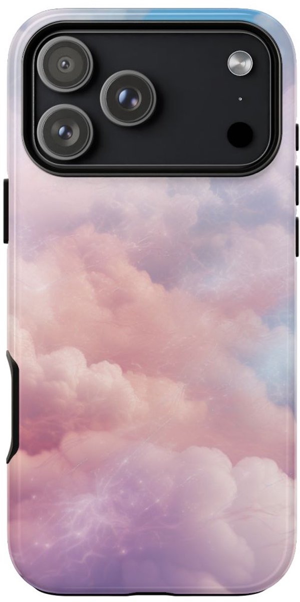 Pastelkleurige Dromerige Wolken – Telefoonhoesje Geschikt voor iPhone 17 Pro Max