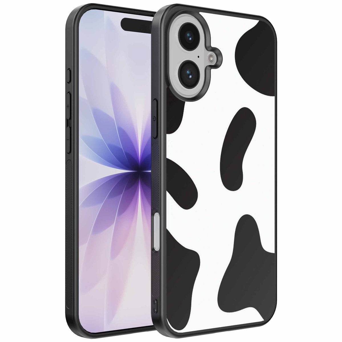 Geschikt voor iPhone 17 Telefoonhoesje met Koeienvlekken Opdruk - TPU Backcover Case With Cow Patches Design - Smartphonica geschikt voor iPhone 17