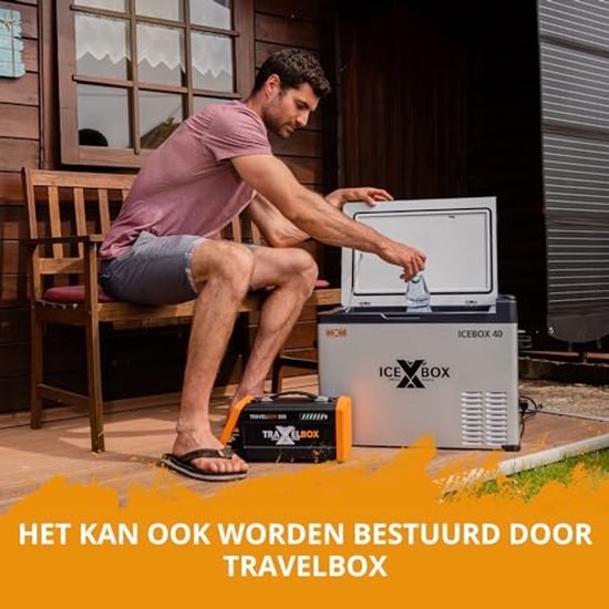 Elektrische koelbox en vriesbox 40L met compressor voor camping en auto - Koelvermogen tot -20 °C — afbeelding 2