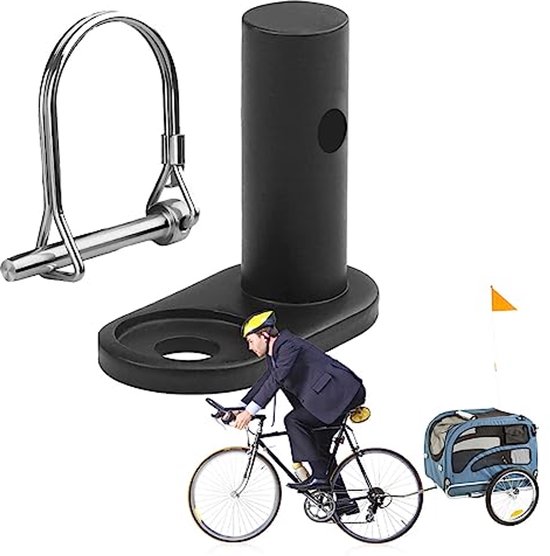 Attelage de remorque pour vélo - Barre d'attelage pour vélo pour Enfants et Chiens avec goupille de sécurité